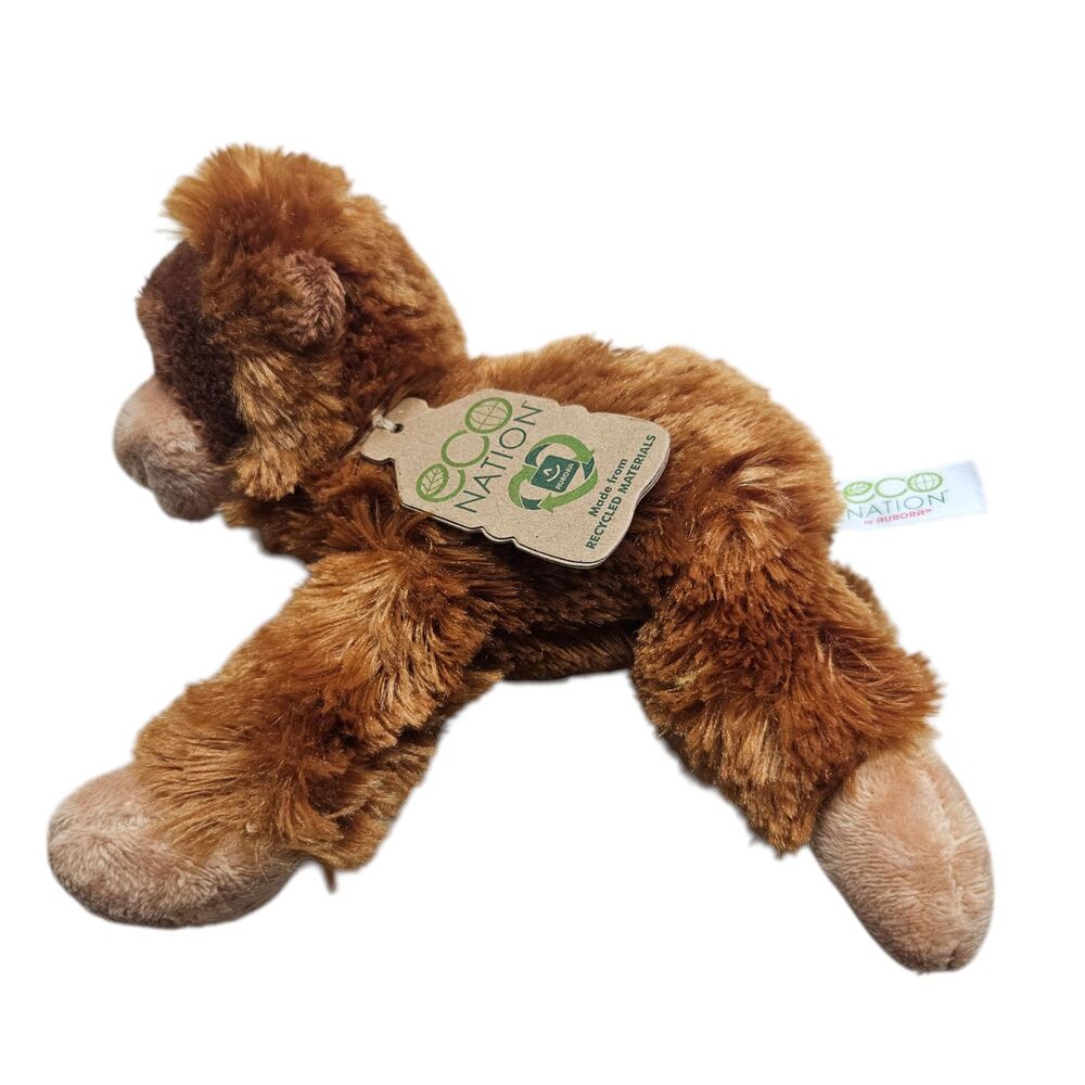 Aurora Mini Flopsie 8" Oscar Orangutan Stuffed Animal Monkey NEW - Picture 3 of 7